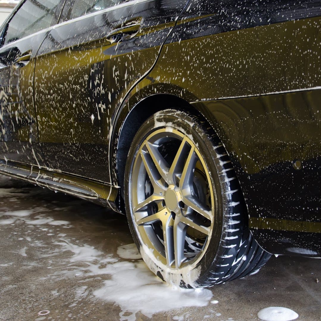 Car wash bay at the British Square